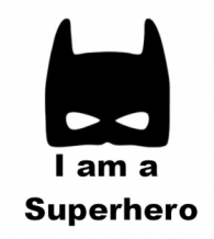 I am a superhero strijkapplicatie